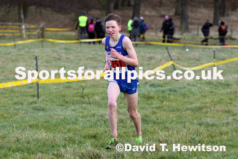 Boys under-15s cross country, 2019 North Eastern Cross Country Champs., Alnwick, Northumberland.  Photo: David T. Hewitson/Sports for All Pics